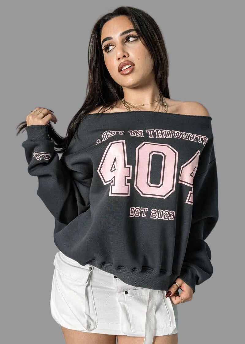 Charcoal offshoulder