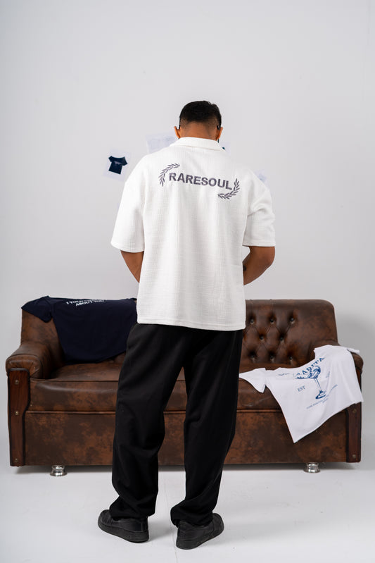 white polo T-shirt