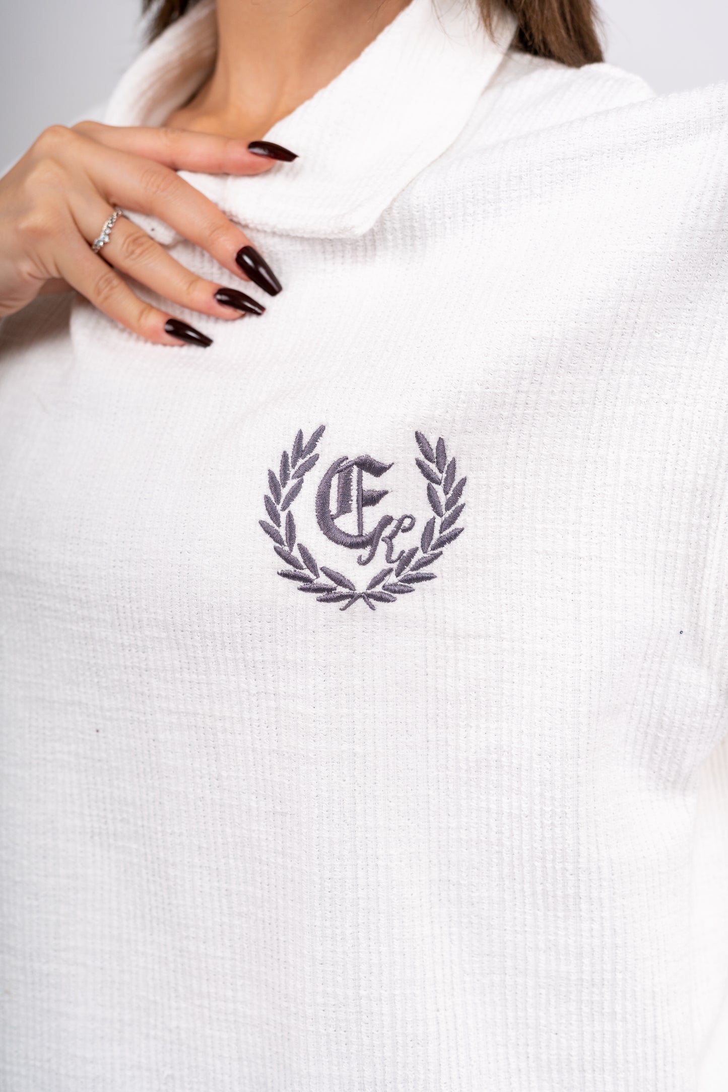 white polo T-shirt