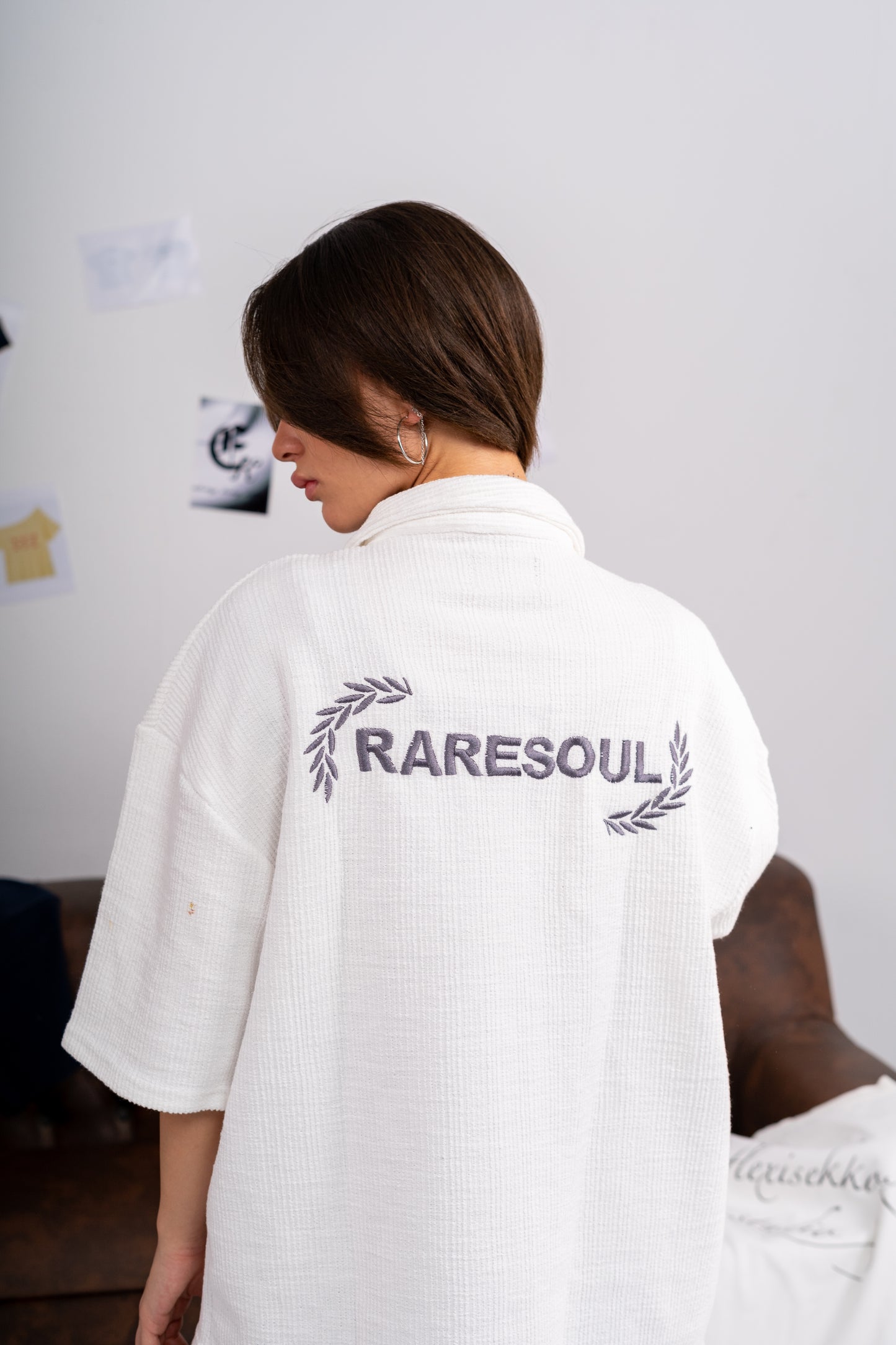 white polo T-shirt