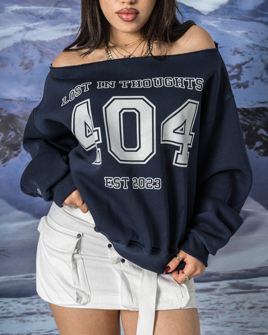 navy offshoulder