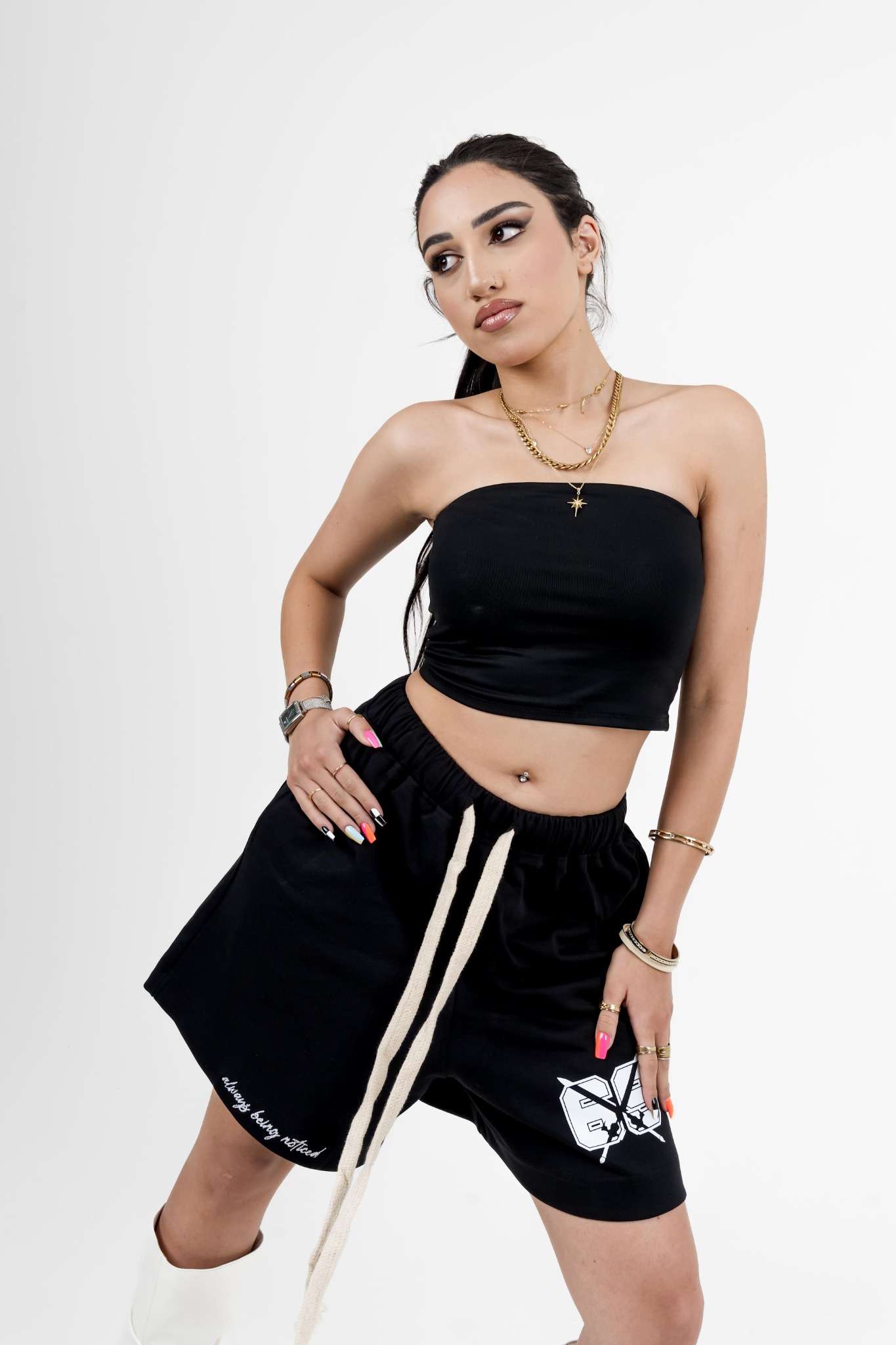 69 Black Shorts