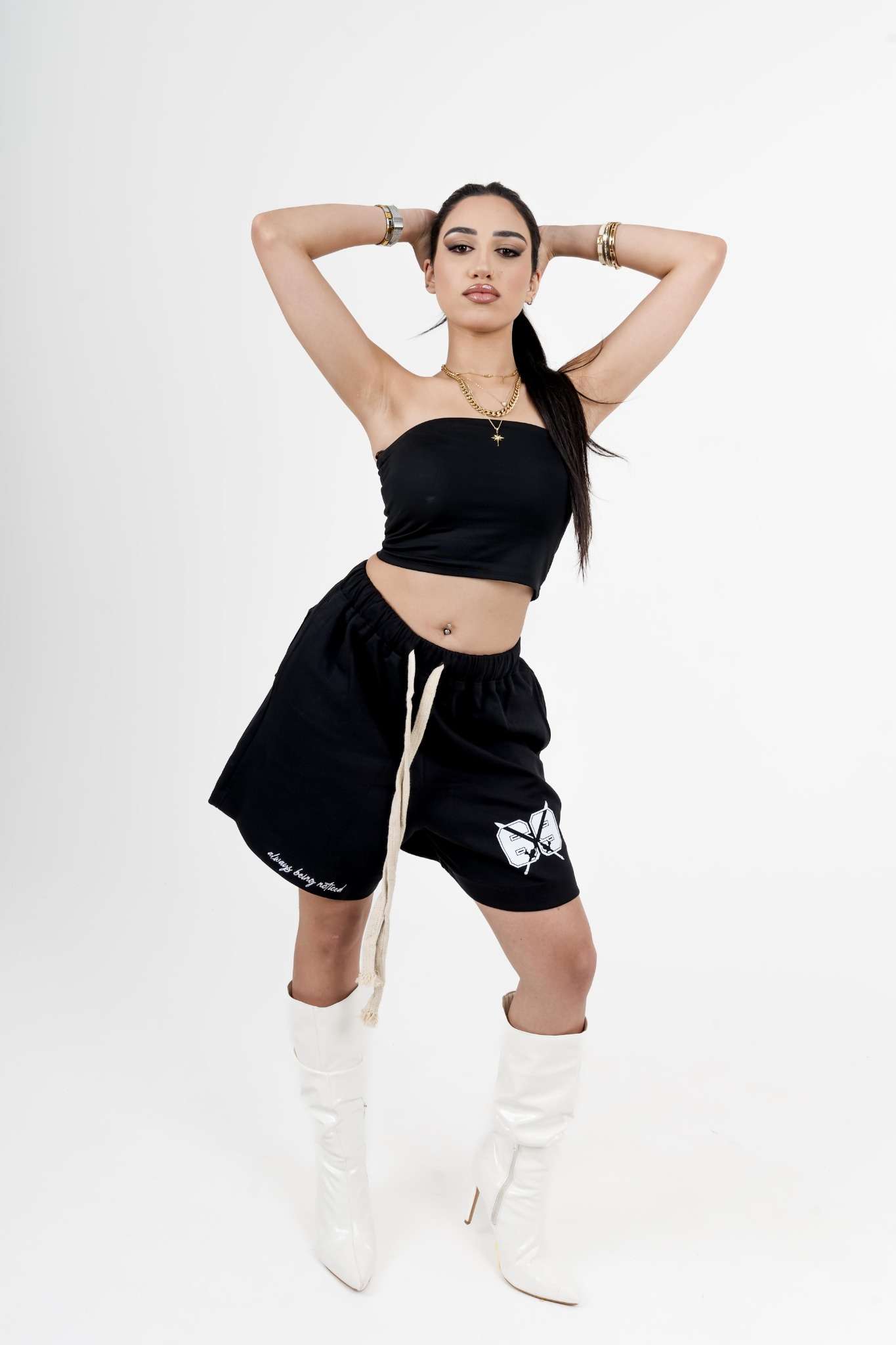 69 Black Shorts