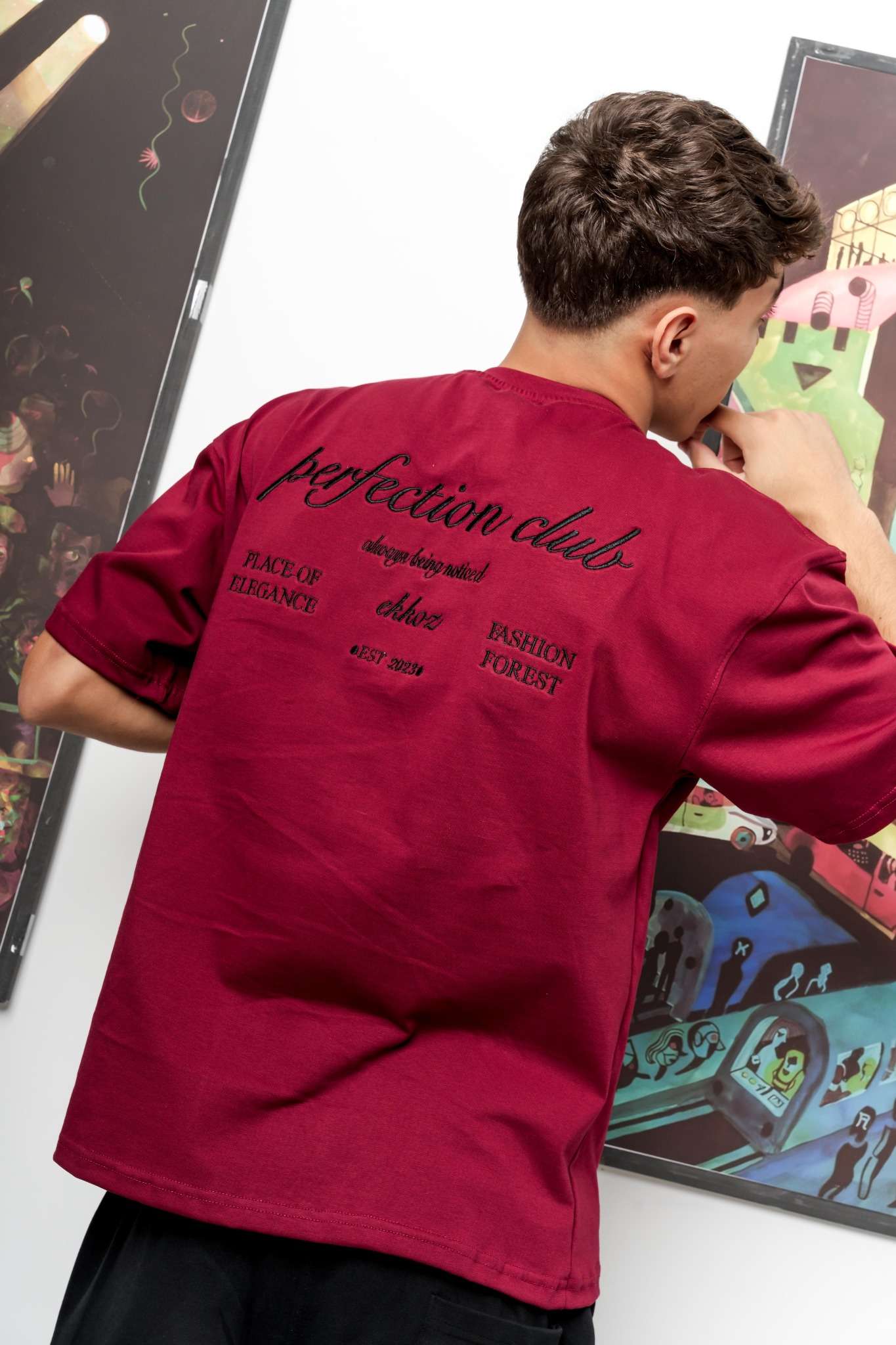 perfection burgundy tshirt